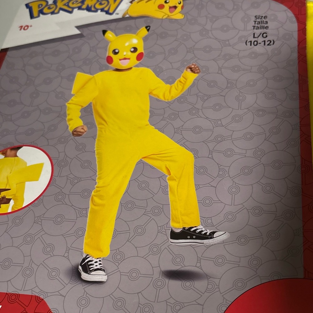 Pikachu Kids Costume - New in Package - Fully Licensed Pokemon Costume